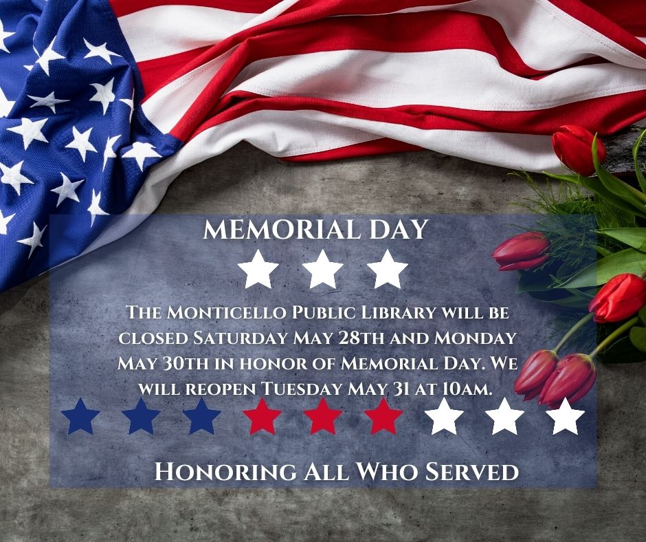 Closed Memorial Day