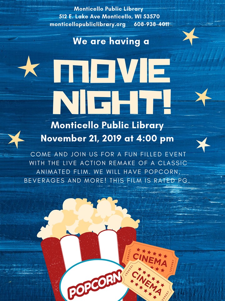 Movie Day! | Monticello Public Library