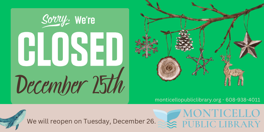 CLOSED DEC 25